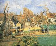 Camille Pissarro Pang plans Schwarz garden china oil painting reproduction